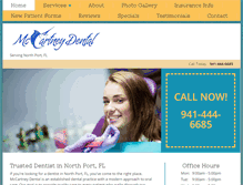 Tablet Screenshot of mccartneydental.com